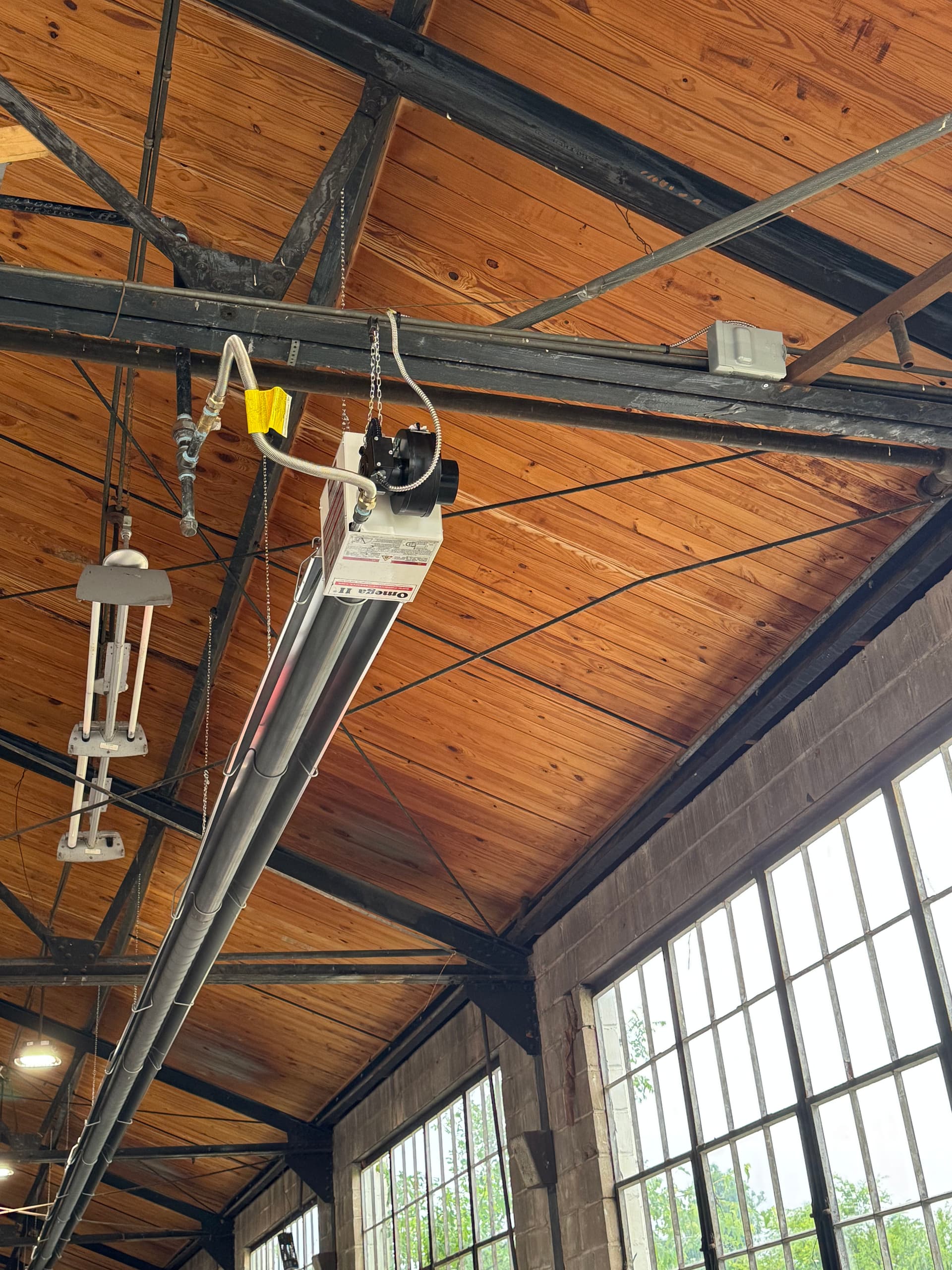 Installation of Hanging Heaters at the Oklahoma Wildlife & Fish Game Building image