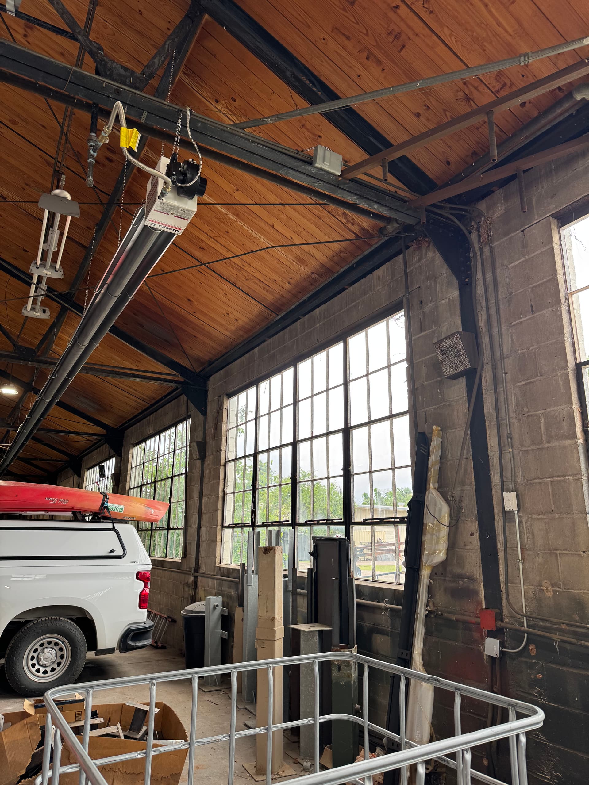 Gallery photos for Installation of Hanging Heaters at the Oklahoma Wildlife & Fish Game Building: Image #2