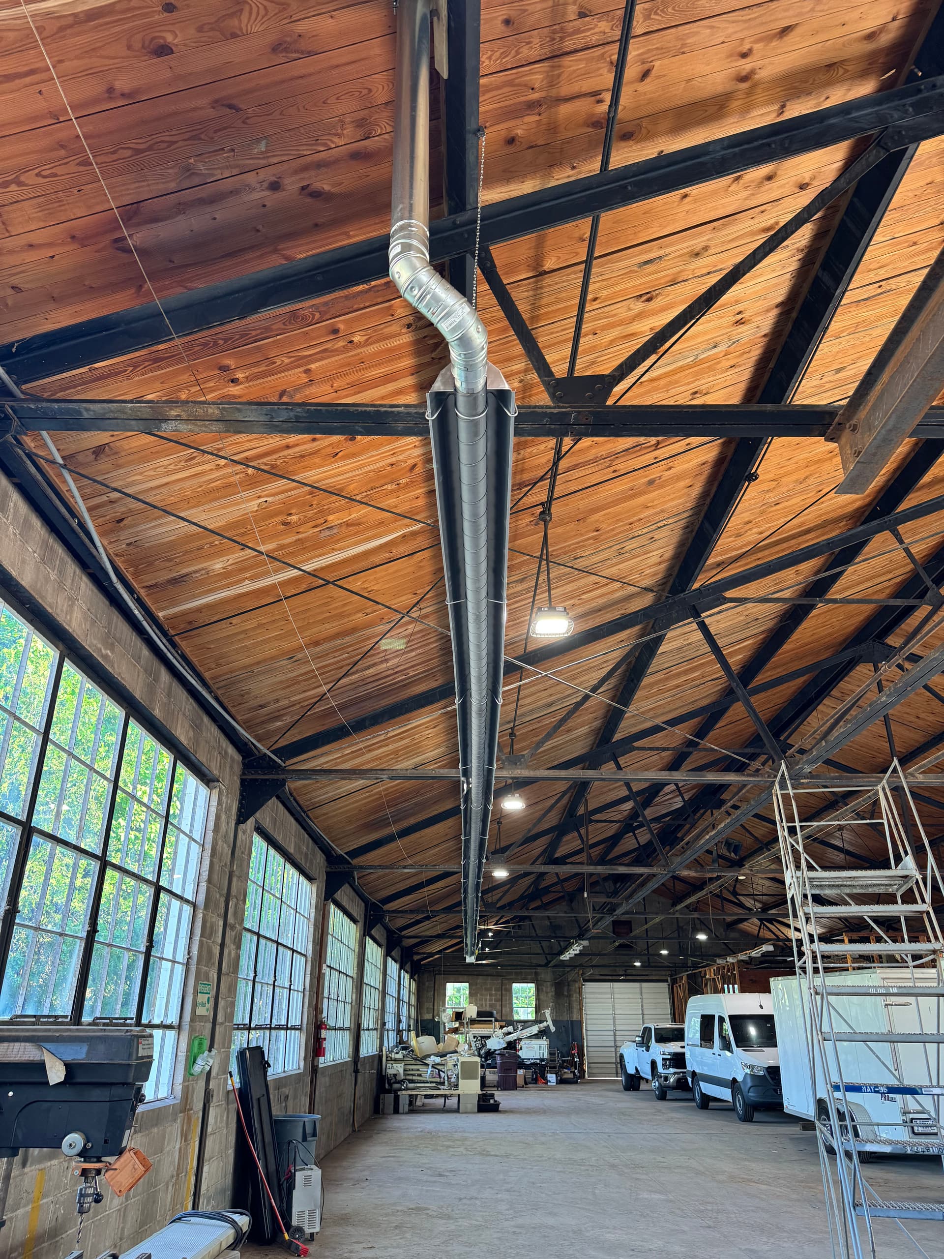 Gallery photos for Installation of Hanging Heaters at the Oklahoma Wildlife & Fish Game Building: Image #3